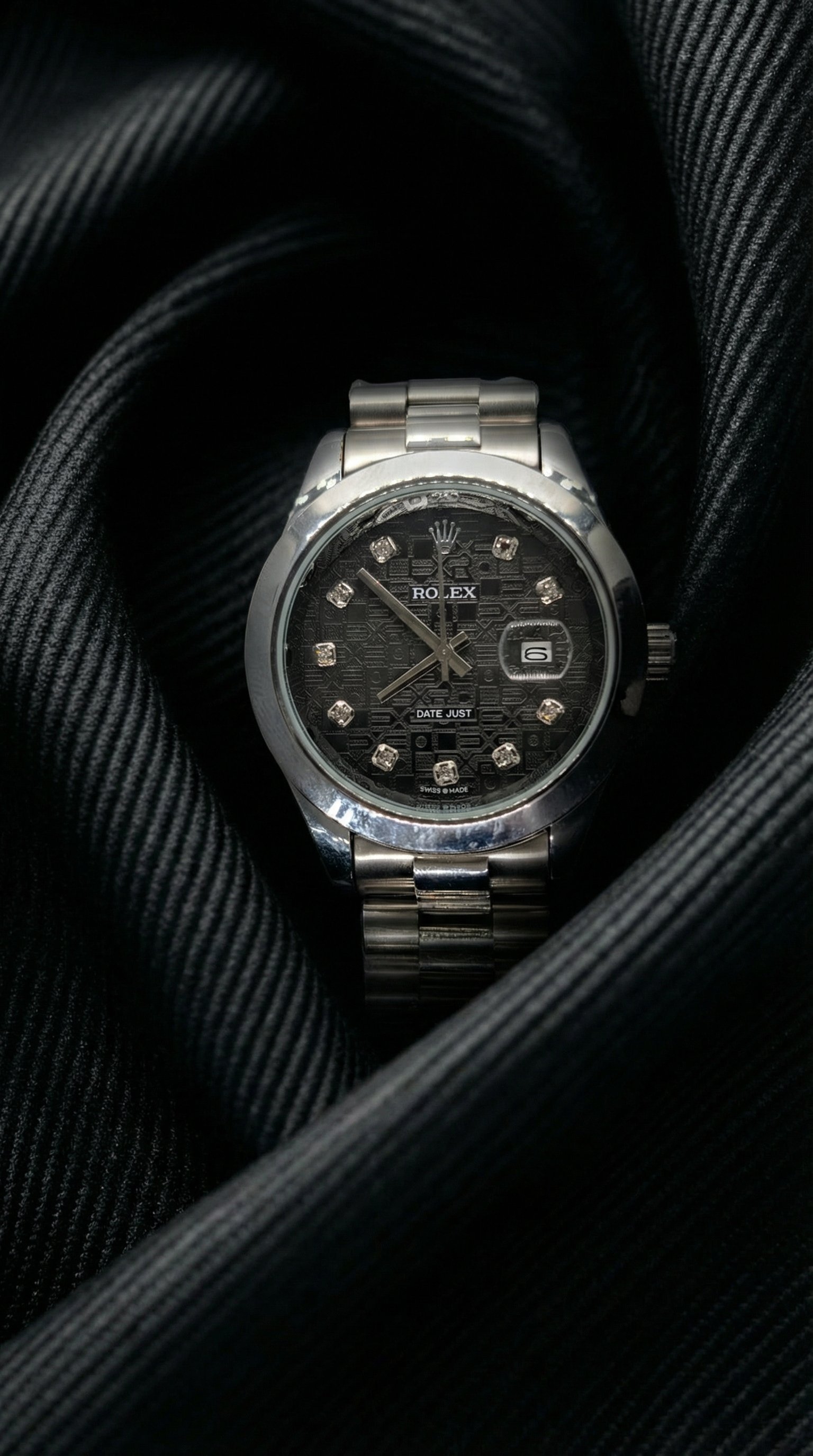 Rolex Oyster Perpetual Date Just Silver